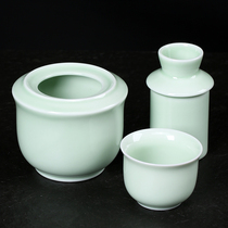 Warm wine pot hot wine pot household ceramics warm wine pot warm wine hot wine pot old wine set yellow wine two wine ware