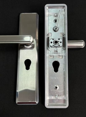 中性2008小帅不锈钢双拉簧拉丝大门锁面板把手不锈钢加厚通用型