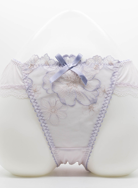 少女甜美可爱纯棉裆蕾丝边蝴蝶结舒适透气中腰薄内裤女三角裤头女