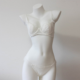 少女蕾丝有钢圈性感刺绣花朵纯欲风聚龙兔耳朵内衣套装内衣内裤女