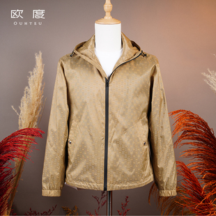 OUHTEU/欧度男士连帽夹克外套【涤纶】合体版春秋季7595
