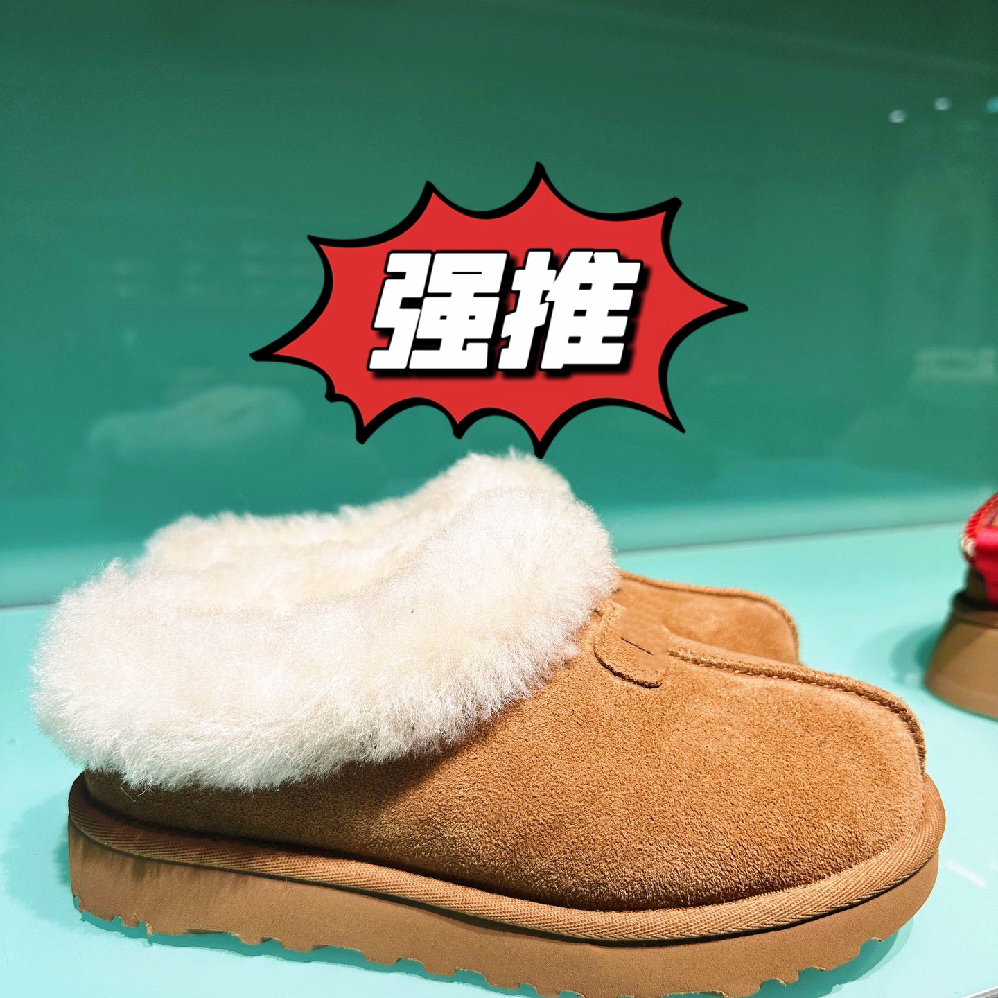 美国正品专柜雪地靴2026新款厚底塔茨特毛圈口羊皮毛一体女鞋绒冬