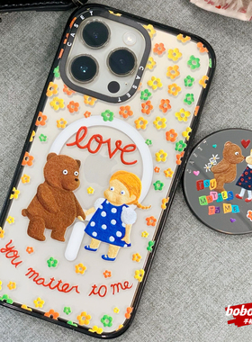 case源厂！EmmaKang艺术家联名系列 和你在一起 magsafe磁吸适用iPhone17/16/15/14/13/Pro/Max防摔手机壳