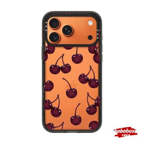 cassti源厂！暗黑樱桃果冻 magsafe适用iPhone18/17/16/15/14/13/12/Pro/Max防摔磁吸透明手机壳