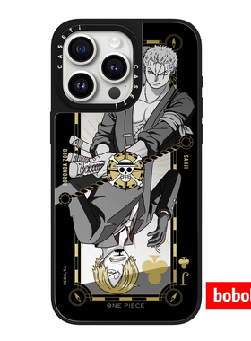 cassti源厂！One Piece航海王 索隆&山治扑克牌 magsafe磁吸适用于iPhone17/16/15/14/13//Pro/Max防摔手机壳