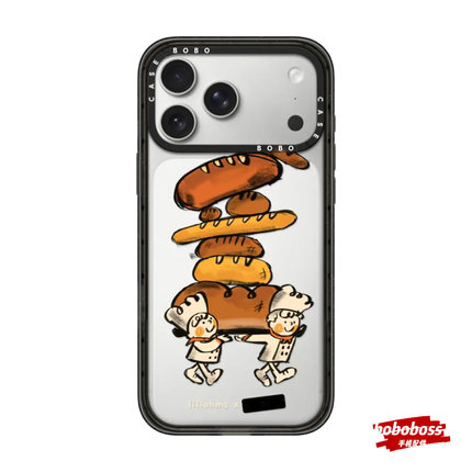 case源厂！艺术家联名面包师magsafe适用于iPhone17/16/15/14/13/12/Pro/Max防摔磁吸透明手机壳