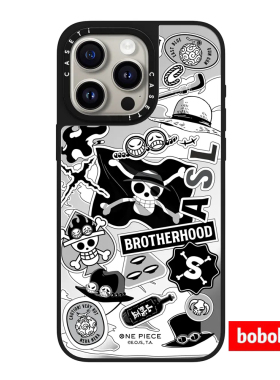 ssti源厂！One Piece 航海王联名 兄弟贴纸单色magsafe磁吸适用于iPhone17/16/15/14/Plus/Pro/Max防摔手机壳