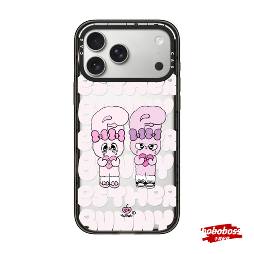 cassti源厂！Esther Bunny系列痛苦让我成长magsafe适用iPhone18/17/16/15/14/13/Pro/Max防摔透明磁吸手机壳