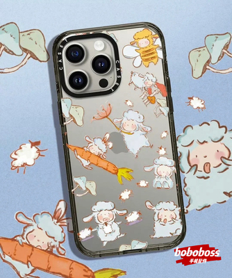 case源厂！小羊波德莱尔系列 贴纸满印 magsafe适用于iPhone17/16/15/14/Plus/Pro/Max防摔磁吸手机壳
