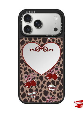 case源厂！ 艺术家联名系列 樱桃豹影 magsafe适用iPhone17/16/15/14/13/Pro/Max防摔磁吸手机壳