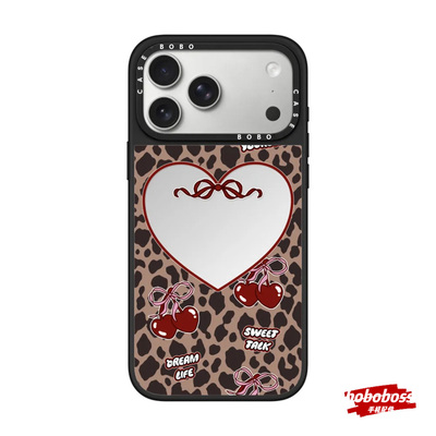 case源厂！ 艺术家联名系列 樱桃豹影 magsafe适用iPhone17/16/15/14/13/Pro/Max防摔磁吸手机壳