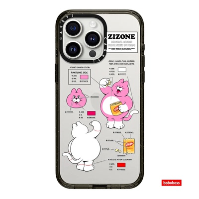 CASE源厂！Zizone联名系列 PINGO猫猫素描magsafe兼容适用于iPhone17/16/15/14/13/Pro/Max防摔磁吸手机壳