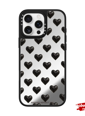 case源厂！ 艺术家联名系列 迷你黑色爱心 magsafe适用iPhone17/16/15/14/13/Pro/Max防摔磁吸手机壳