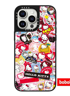 case源厂！Hello Kitty周年系列 贴纸magsafe适用于iPhone17/16/15/14/Plus/Pro/Max防摔磁吸女生手机壳