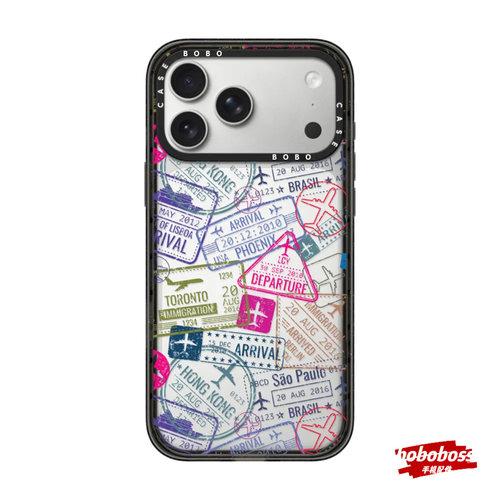 ssti 艺术家系列旅行印章magsafe磁吸适用于iPhone18/17/16/15/14/13/Plus/Pro/Max高品质防摔透明手机保护壳