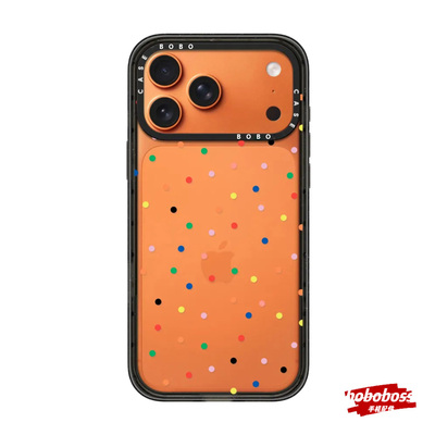 case源厂！艺术家联名系列 透明糖果波点 magsafe磁吸适用于iPhone17/16/15/14/Plus/Pro/Max透明防摔手机壳