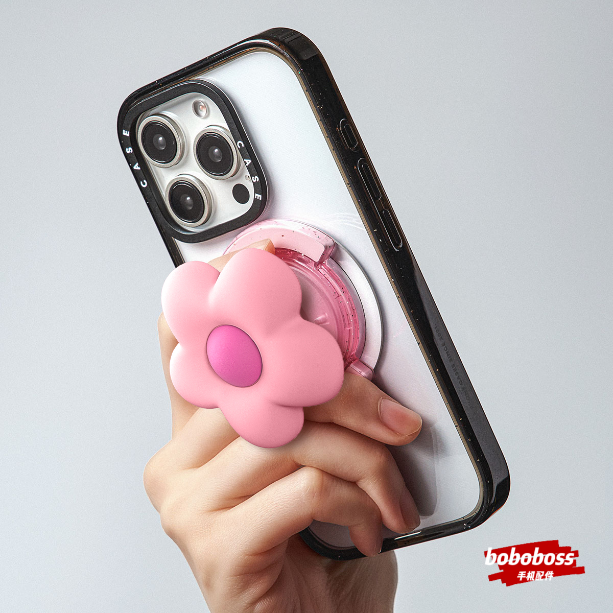 case源厂！花朵立体气囊磁吸手机支架Magsafe兼容桌面支架通用