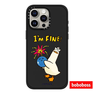 CASE源厂！SSEBONG鸭鸭系列 我很好鸭magsafe兼容 适用于iPhone17/16/15/14/13/Pro/Max磨砂黑防摔磁吸手机壳