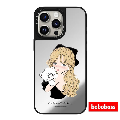 cassti源厂！mikko illustrations系列Mousse猫与黑礼服女孩magsafe适用iPhone17/16/15/Pro/Max磁吸手机壳