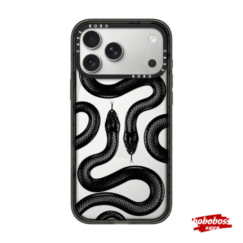 cassti源厂！艺术家联名系列 灵动蛇 magsafe磁吸适用于iPhone18/17/16/15/14/Plus/Pro/Max透明防摔手机壳
