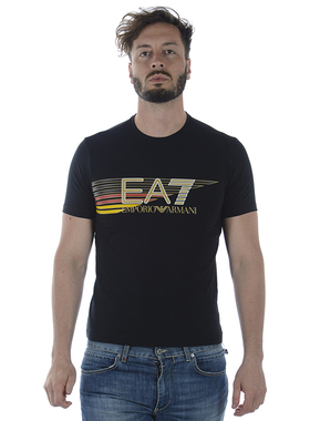 ARMANI阿玛尼EA7男士意大利品牌LOGO印花时尚短袖T恤3ZPTA0PJM5Z