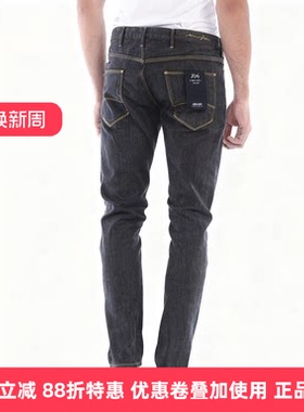 ARMANI阿玛尼男士时尚商务休闲造男款蓝色商务牛仔裤3Y6J066D1TZ