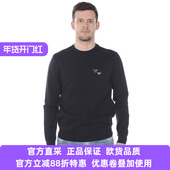 棉正品 ARMANI阿玛尼EA男士 圆领套头纯色宽松百搭卫衣3H1M8E1JHSZ