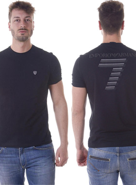 EA7 EMPORIO ARMANI阿玛尼品牌男士时尚修身背面印花 3YPT93PJ18Z