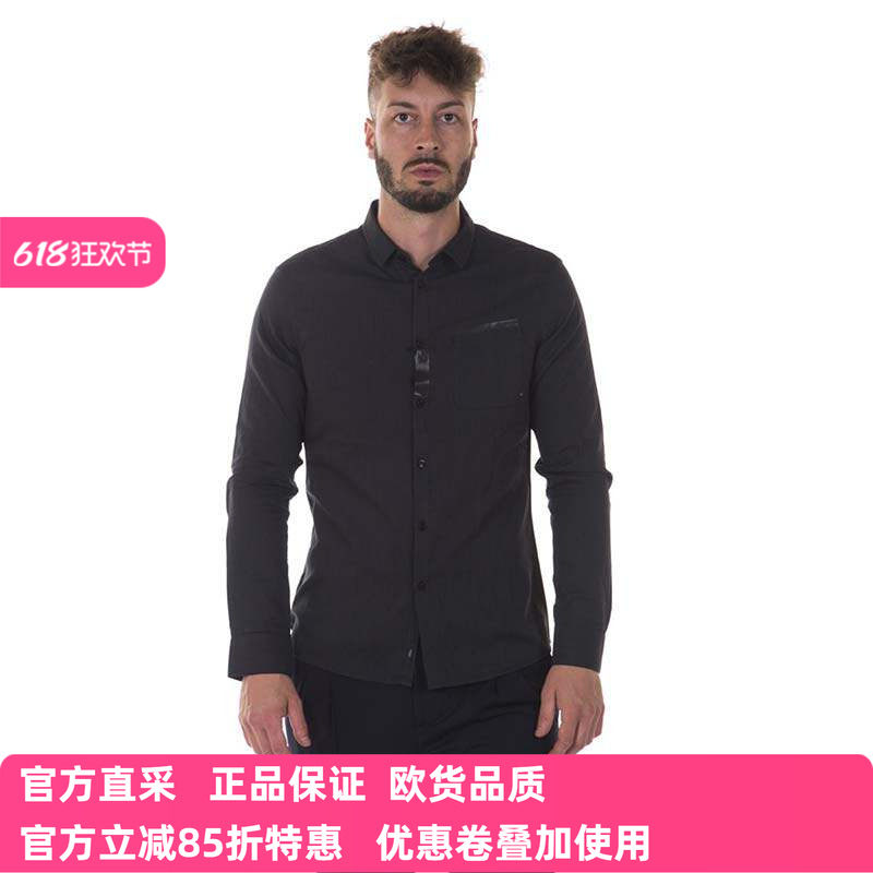 男ARMANI JEANS长袖衬衫衬衣正品春秋6X6C406NCAZ棉商务休闲特惠
