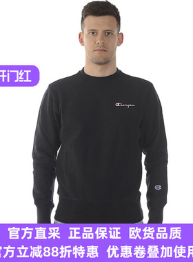 CHAMPION春秋男士时尚潮流休闲舒适百搭纯色圆领套头卫衣214032