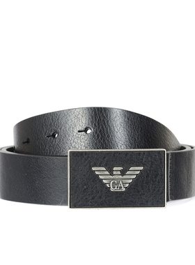 ARMANI阿玛尼男士复古时尚经典百搭针扣皮带腰带牛皮Y4S196YDC0G