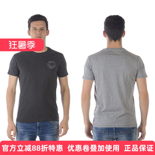阿玛尼纯棉商务休闲圆领短袖t恤