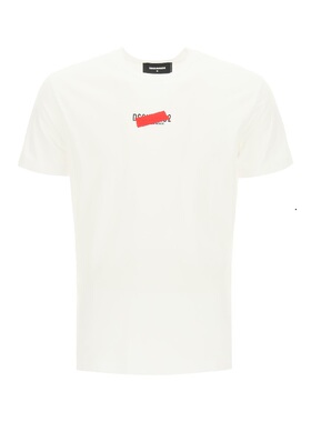 Dsquared2纯棉针织男士T恤短袖百搭圆领印花超值S74GD0804S22427