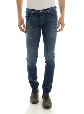 男士ARMANI JEANS阿玛尼棉商务休闲精品时尚牛仔长裤 C6J203K