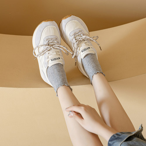 凯撒女款内增高厚底德训鞋