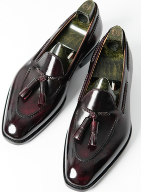 【MTO定制】马思南Massenet流苏乐福鞋 休闲正装 Tasseles Loafer
