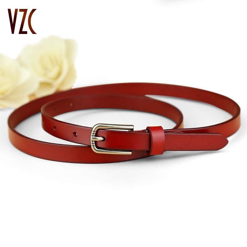 红色针扣本命年细配裙子女士皮带