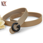 带 饰配连衣裙裤 女士皮带真皮牛皮韩国ins风简约时尚 百搭收腰带装