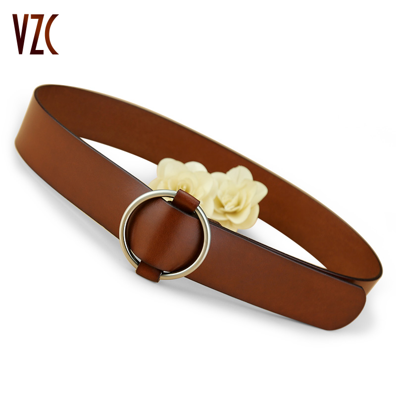 腰封女真皮头层牛皮配连衣裙风衣大衣装饰加宽棕色外穿搭束腰皮带