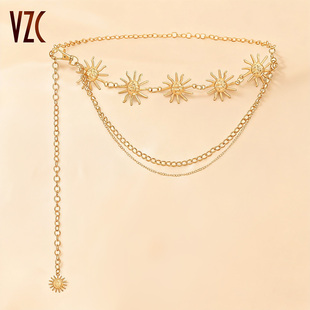 腰链女金色复古金属链条小众设计感细腰带装饰配连衣裙时尚裤链新