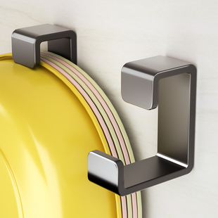 脸盆收纳层架免打孔化妆室浴盆洗澡盆挂钩壁挂墙上大小盆子置物神