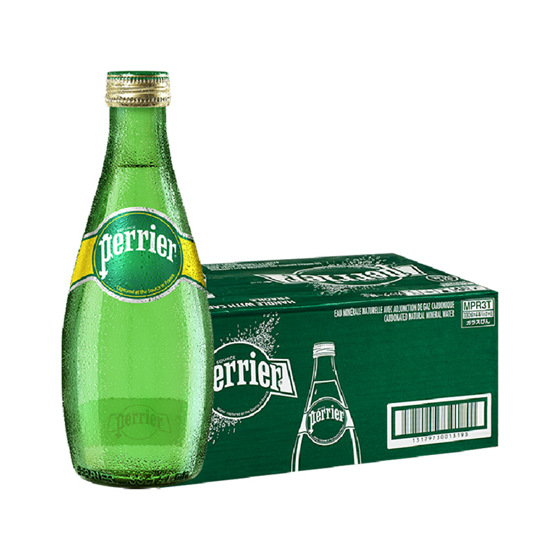 perrier法国巴黎水含气天然矿泉水气泡水原味330ml24瓶整箱0卡0糖 咖啡/麦片/冲饮 饮用水 原图主图