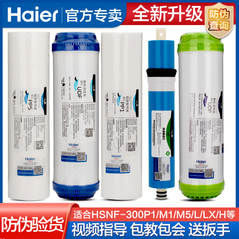 海尔Haier施特劳斯净水器滤芯HSNF-300p1/m1/m5/L/LX/H/Q1A/Q7/Q8