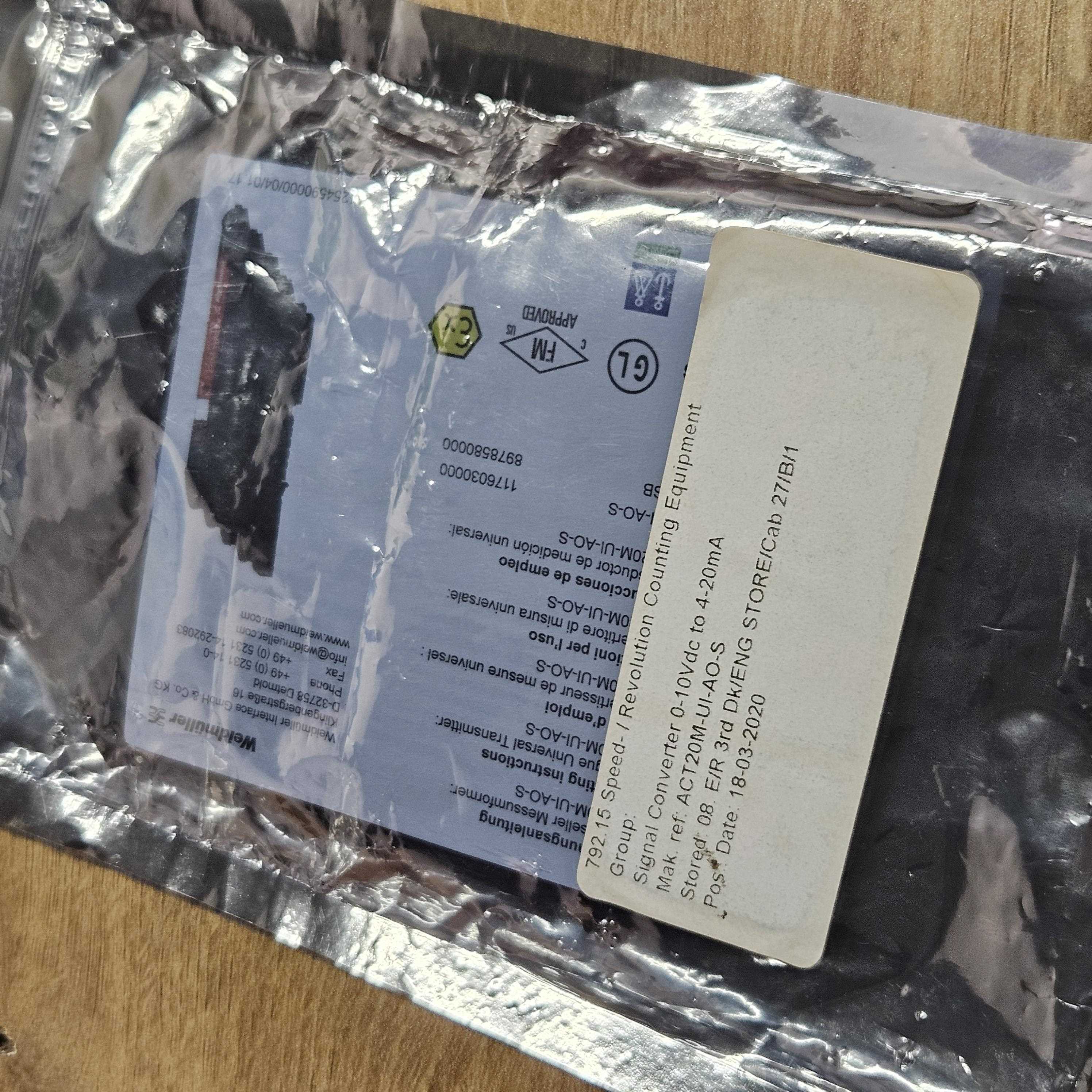 Weidmuller ACT20M-UI-AO-S 1176030000 变送器全新现货议价