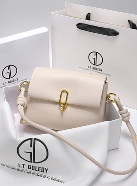 香港IT GDLEDY真皮女包小众ins包包2021新款时尚百搭腋下包斜挎包