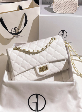 香港IT GDLEDY正品真皮经典百搭链条包包女大容量质感单肩斜挎包