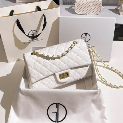 香港IT GDLEDY正品真皮经典百搭链条包包女大容量质感单肩斜挎包