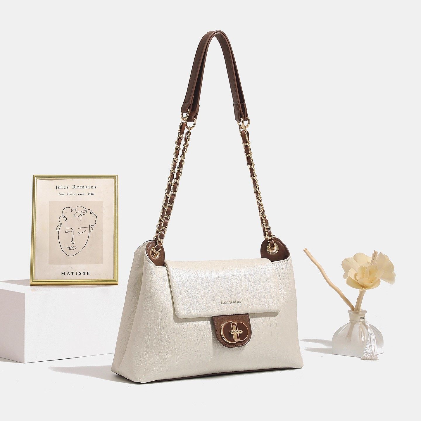 大容量小香风麂皮菱格链条托特包2026秋冬新款百搭通勤单肩流浪包,箱包皮具/热销女包/男包,托特包,淘宝优惠券,粉丝福利购,淘宝优惠卷