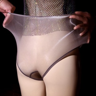 极三丝袜超透男女丝滑冰码感水光角内裤薄裸感丝大性光内裤