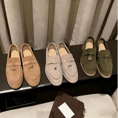 羊京绒老钱风流苏吊坠乐福女鞋